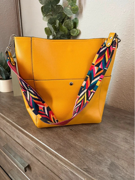 Handbags - Vegan Leather Purse Shoulder Bag Hobo Bucket Bag